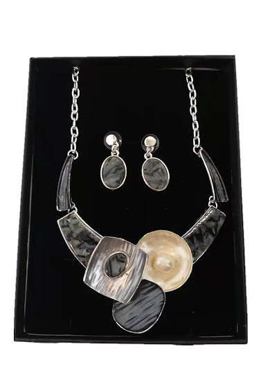Grossiste MET-MOI - Coffret colliers avec boucles d'oreilles
