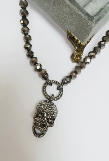 Mayorista MET-MOI - Crystal skull necklace