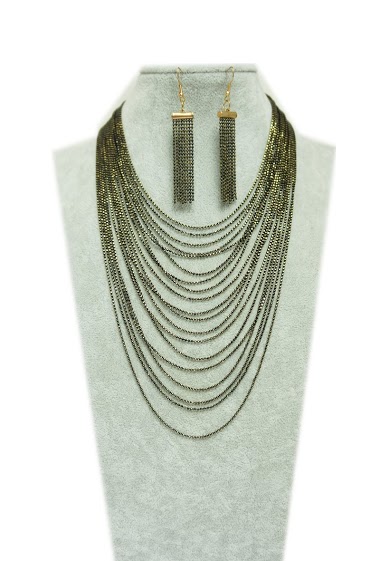 Wholesaler MET-MOI - Necklace with earring