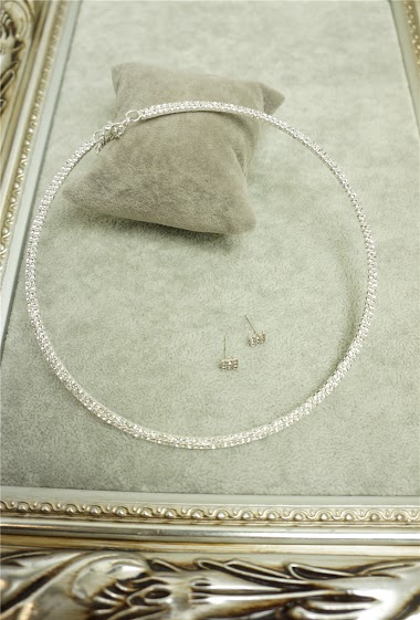 Grossiste MET-MOI - Parure collier avec boucles d'oreilles