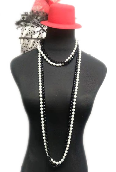 Mayorista MET-MOI - Collar largo de perlas