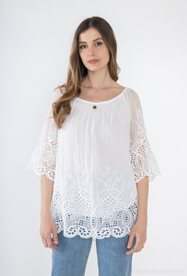 Wholesaler Miss Azur - women's lace blouse