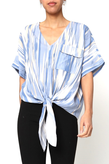 Wholesaler Miss Azur - Printed blouse