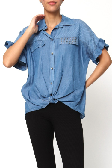 Wholesaler Miss Azur - Women's Denim Shirt