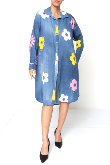 Wholesaler Miss Azur - denim blouse