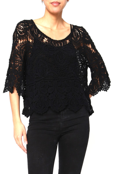 Wholesalers Miss Azur - 2-In-1 Lace Top