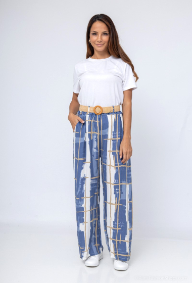 Wholesaler Miss Azur - Loose printed pants