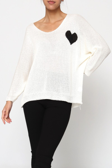 Wholesaler Miss Azur - Soft, fine knit women's sweater