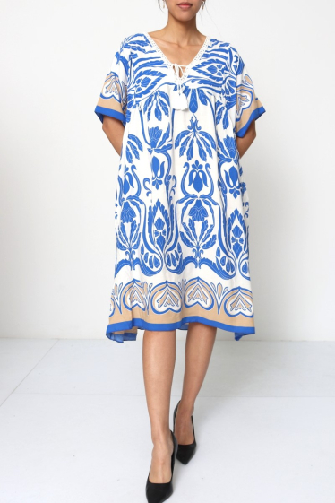 Wholesaler Miss Azur - Viscose tunic dress