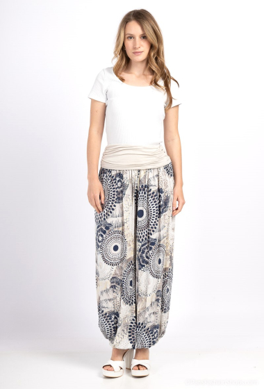 Wholesaler Miss Azur - Printed aladin pants