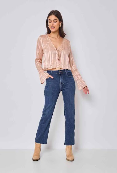 Wholesaler Miss Bon - Flare blue jeans