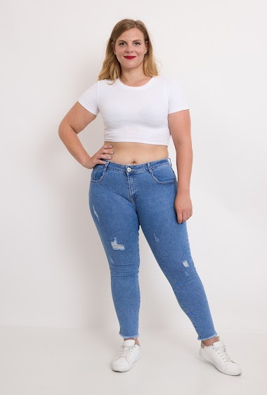 Wholesaler Miss Bon - Skinny jeans big size stretch