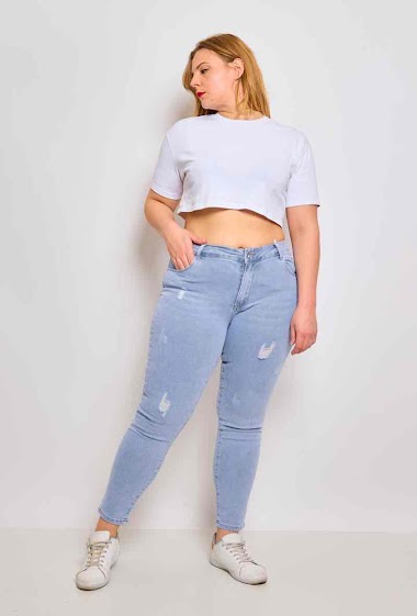 Grossistes Miss Bon - Jeans skinny grande taille