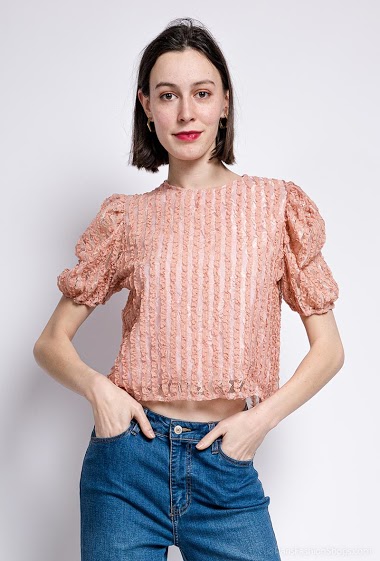 Wholesaler Miss Charm - Textured blouse