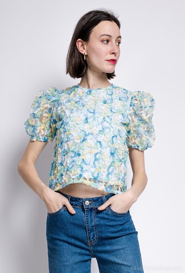Wholesaler Miss Charm - Textured blouse