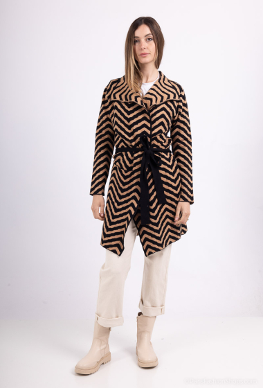 Wholesaler Miss Charm - Zebra pattern vest