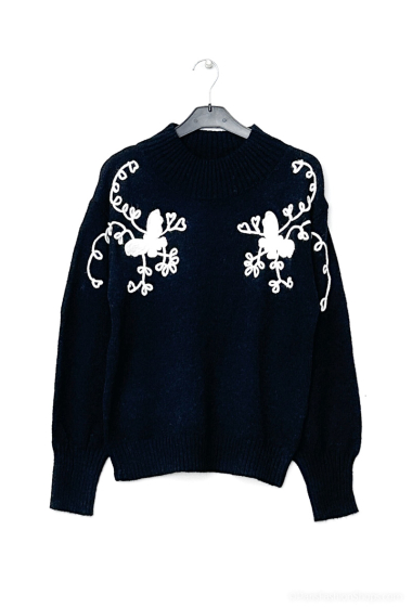Wholesaler Miss Charm - Butterfly pattern sweater