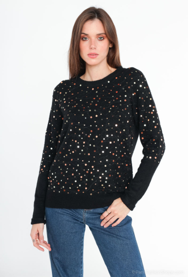 Wholesaler Miss Charm - Sweater with sequins