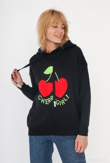 Wholesaler Miss Charm - "Cherry" pattern jumper