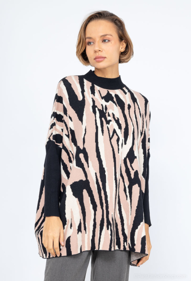 Wholesaler Miss Charm - Zebra pattern sweater