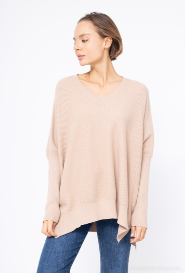 Grossiste Miss Charm - Pull oversize à mailles