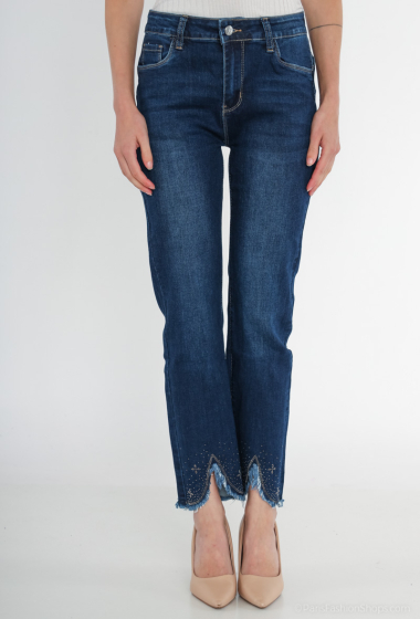 Wholesaler Miss Fanny - 7/8 jeans, straight, push up and with strasse