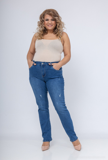 Wholesaler Miss Fanny - Big size straight fit designer jeans