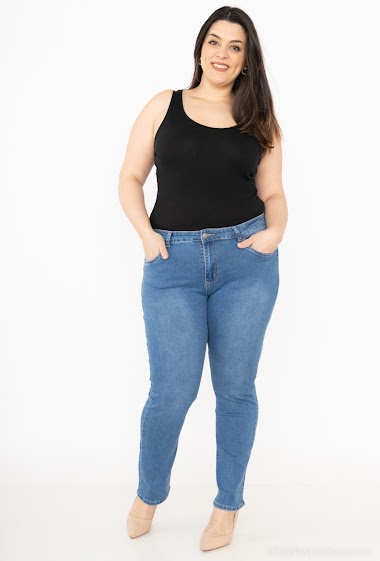 Mayoristas Miss Fanny - Big size straight fit jeans