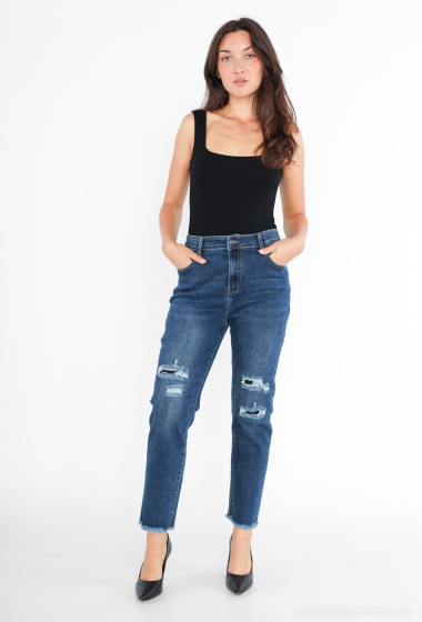 Wholesaler Miss Fanny - Ripped mom jeans