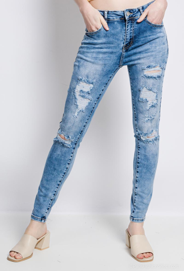 Wholesaler Miss Fanny - Ripped skinny jean