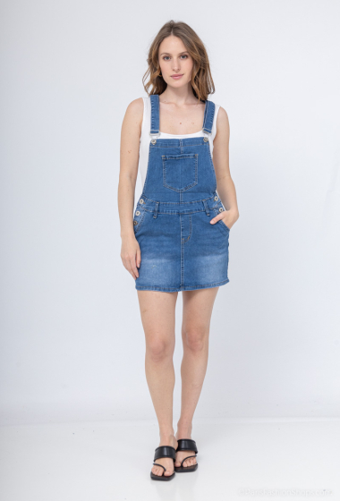 Wholesaler Miss Fanny - Denim overalls skirt