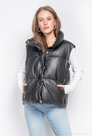Wholesaler Miss Sissi - Faux leather down jacket