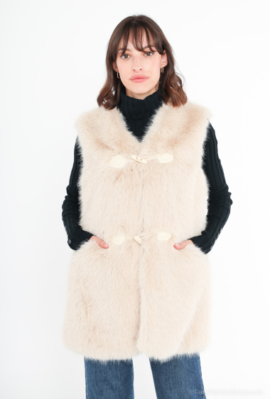 Wholesaler Miss Sissi - Sleeveless faux fur vest