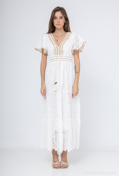 Wholesaler Miss Sissi - long embroidered dress