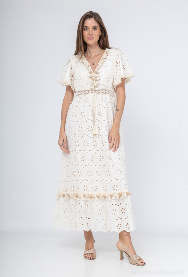 Wholesaler Miss Sissi - long embroidered dress