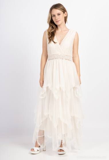 Wholesaler Miss Sissi - lace mid-length dress