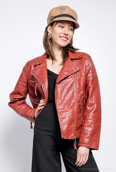 Wholesaler Miss Sissi - Fake leather jacket