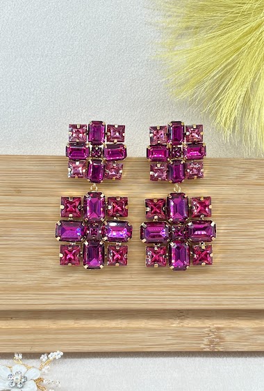 Großhändler Missra Bijoux - Fancy rhinestone earrings