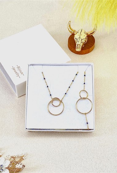 Wholesaler Missra Bijoux - Steel necklace and bracelet