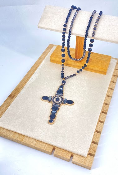 Wholesaler Missra Bijoux - Fantasy pearl necklace 46 cm