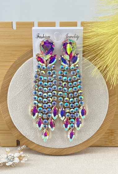 Mayorista Missra Bijoux - Fancy rhinestone earrings