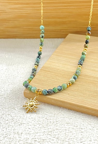 Großhändler Missra Paris - Steel necklace with pearl