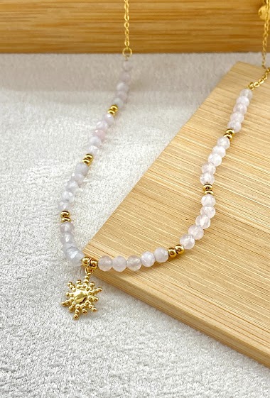 Wholesaler Missra Paris - Steel necklace with pearl
