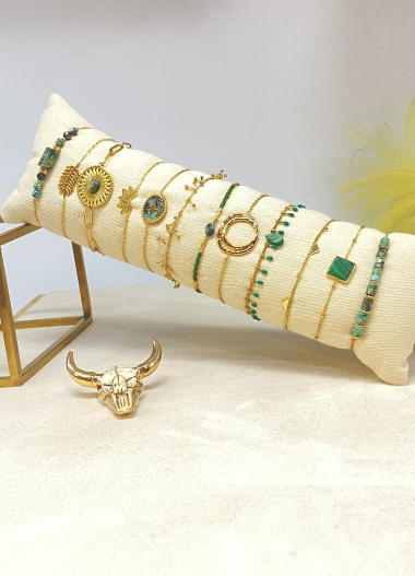 Großhändler Missra Paris - Set mit 12 Armbändern mit Wurst inklusive