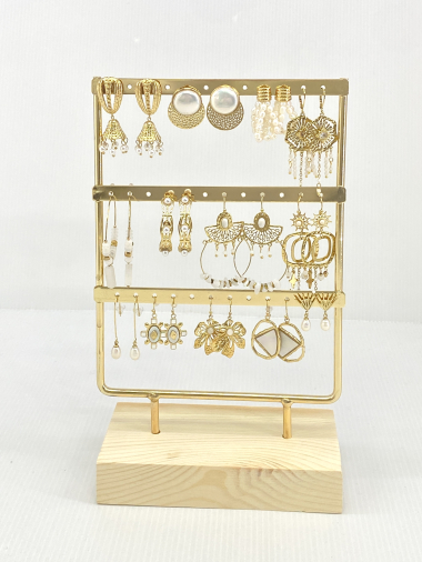 Großhändler Missra Paris - Sets mit 13 Ohrringen aus Edelstahl