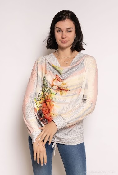 Wholesaler Missy Tekstil - Bluz with strass