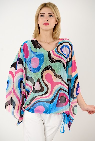 Wholesalers Missy Tekstil - Poncho blouse woman