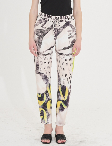 Wholesaler Missy Tekstil - Flowy patterned pants