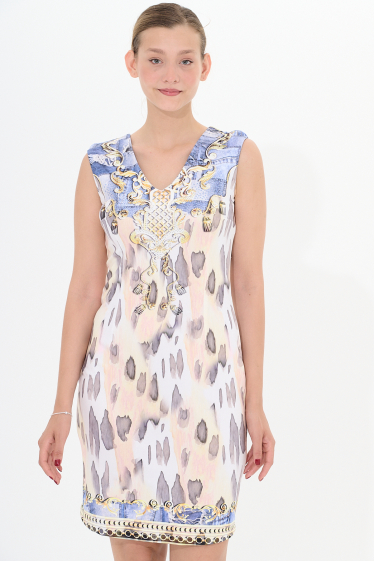 Wholesaler Missy Tekstil - Dress with writings