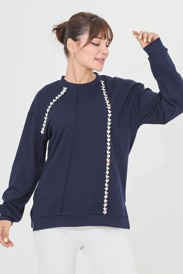 Grossiste Missy Tekstil - Sweat avec strass